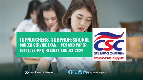 summit express csc|TOP 10 PASSERS: August 2022 Civil Service Exam .